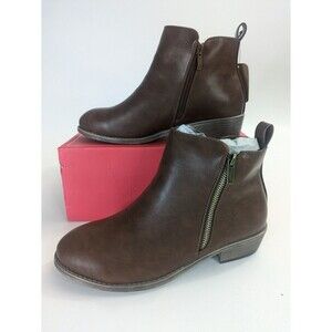 Jeossy Women's Ankle Boots Thick Heel Low Heeled Booties, 9.5